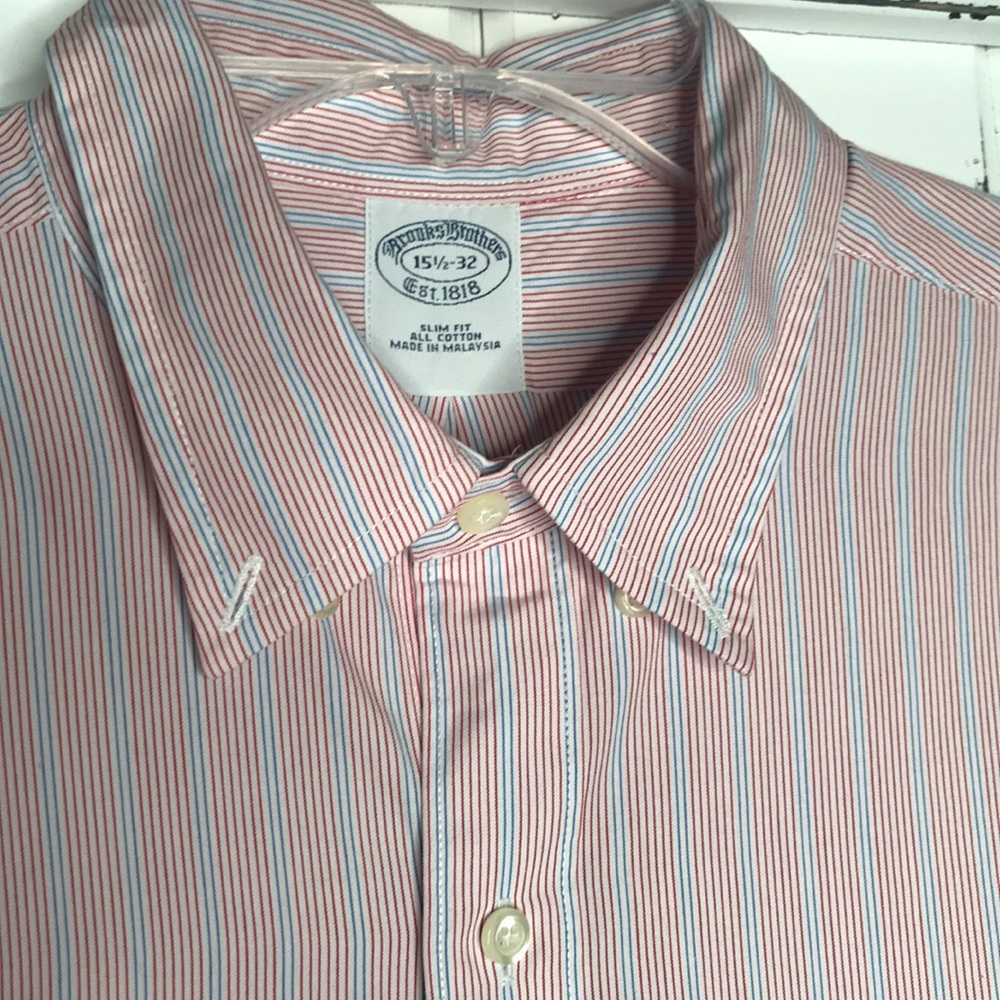 Last chance before I give away: Brooks Brothers 15 1/2-32 NWOT Mens 100% Cotton
